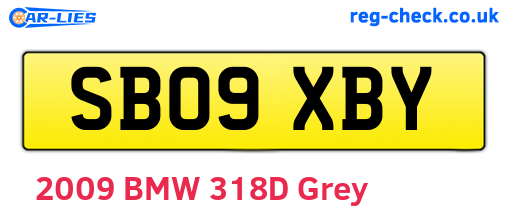 SB09XBY are the vehicle registration plates.