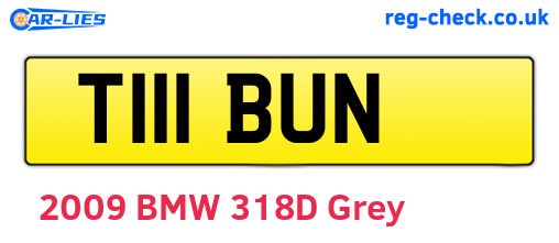 T111BUN are the vehicle registration plates.