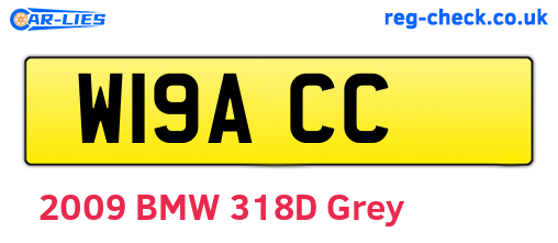 W19ACC are the vehicle registration plates.