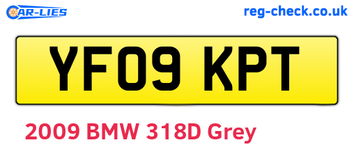 YF09KPT are the vehicle registration plates.