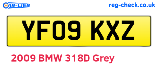 YF09KXZ are the vehicle registration plates.