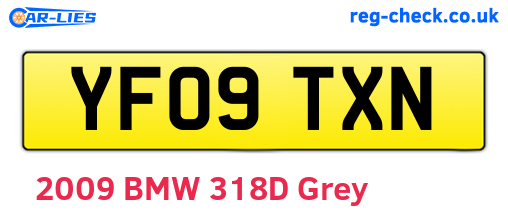 YF09TXN are the vehicle registration plates.