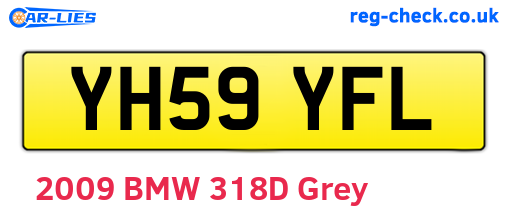 YH59YFL are the vehicle registration plates.