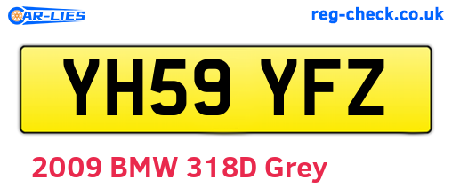 YH59YFZ are the vehicle registration plates.
