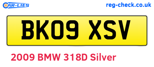 BK09XSV are the vehicle registration plates.