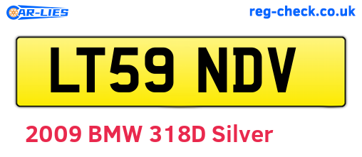 LT59NDV are the vehicle registration plates.