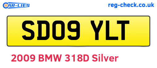 SD09YLT are the vehicle registration plates.