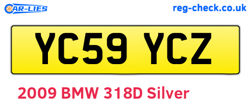YC59YCZ are the vehicle registration plates.