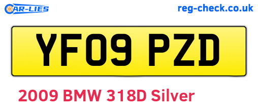 YF09PZD are the vehicle registration plates.