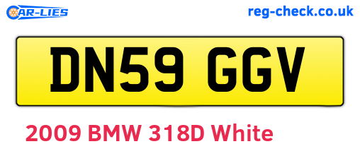 DN59GGV are the vehicle registration plates.