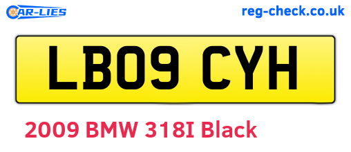 LB09CYH are the vehicle registration plates.