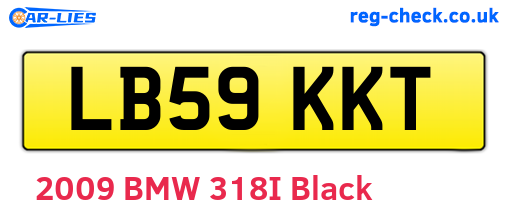 LB59KKT are the vehicle registration plates.
