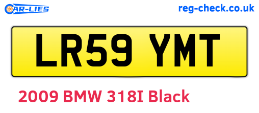 LR59YMT are the vehicle registration plates.
