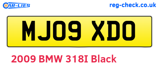 MJ09XDO are the vehicle registration plates.