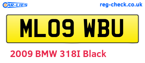 ML09WBU are the vehicle registration plates.