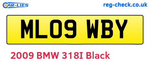 ML09WBY are the vehicle registration plates.