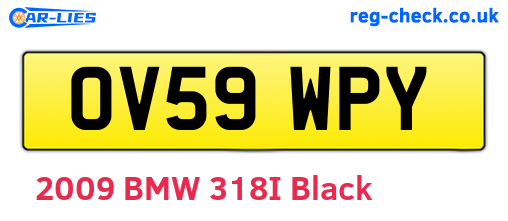 OV59WPY are the vehicle registration plates.