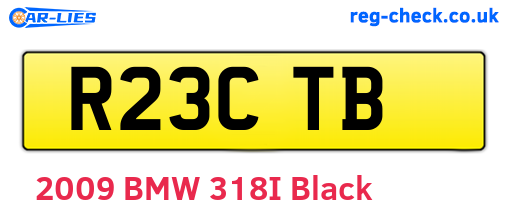 R23CTB are the vehicle registration plates.