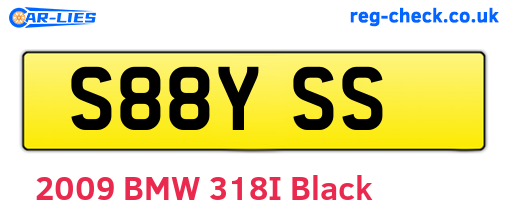 S88YSS are the vehicle registration plates.