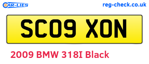 SC09XON are the vehicle registration plates.
