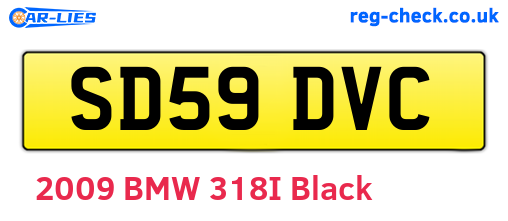 SD59DVC are the vehicle registration plates.