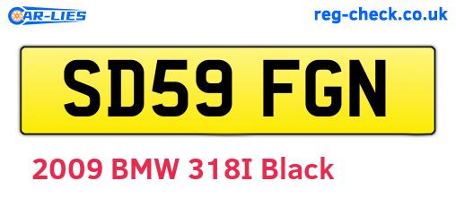SD59FGN are the vehicle registration plates.