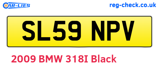 SL59NPV are the vehicle registration plates.