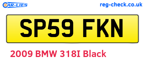 SP59FKN are the vehicle registration plates.