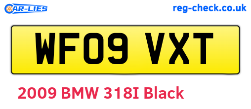 WF09VXT are the vehicle registration plates.