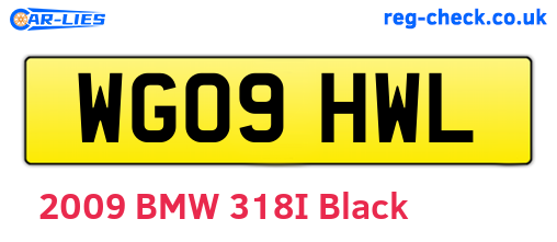WG09HWL are the vehicle registration plates.
