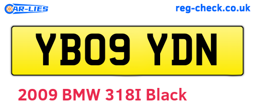 YB09YDN are the vehicle registration plates.