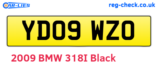 YD09WZO are the vehicle registration plates.