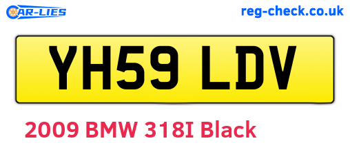 YH59LDV are the vehicle registration plates.