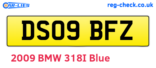 DS09BFZ are the vehicle registration plates.
