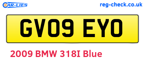 GV09EYO are the vehicle registration plates.