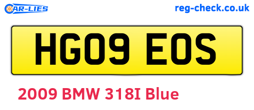 HG09EOS are the vehicle registration plates.