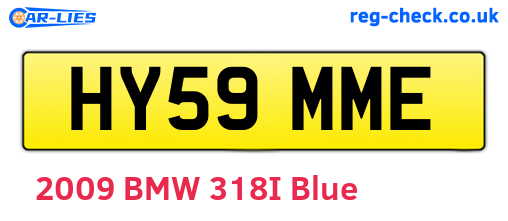 HY59MME are the vehicle registration plates.