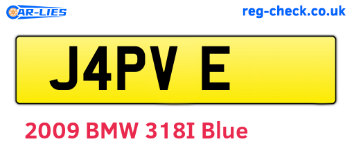 J4PVE are the vehicle registration plates.