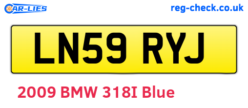 LN59RYJ are the vehicle registration plates.