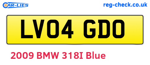 LV04GDO are the vehicle registration plates.