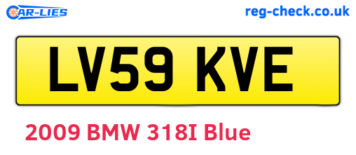 LV59KVE are the vehicle registration plates.