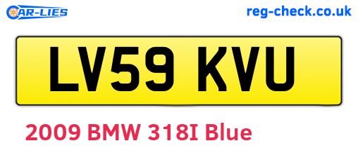 LV59KVU are the vehicle registration plates.