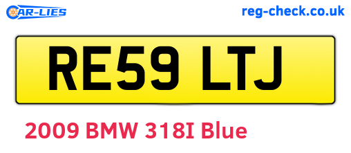RE59LTJ are the vehicle registration plates.