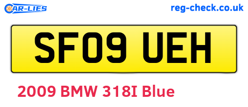SF09UEH are the vehicle registration plates.