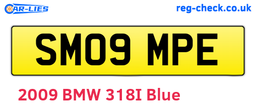 SM09MPE are the vehicle registration plates.