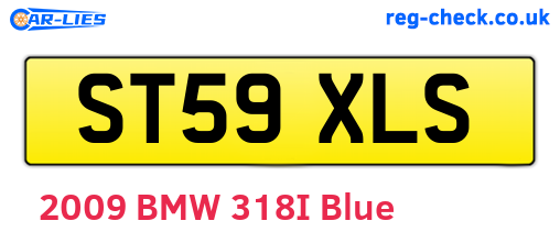 ST59XLS are the vehicle registration plates.