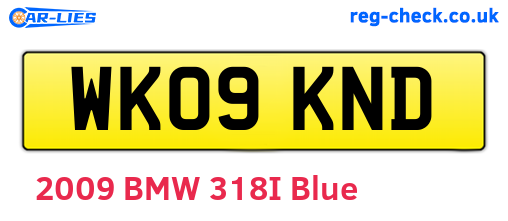 WK09KND are the vehicle registration plates.