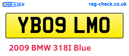 YB09LMO are the vehicle registration plates.