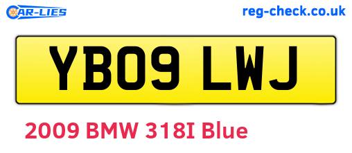 YB09LWJ are the vehicle registration plates.