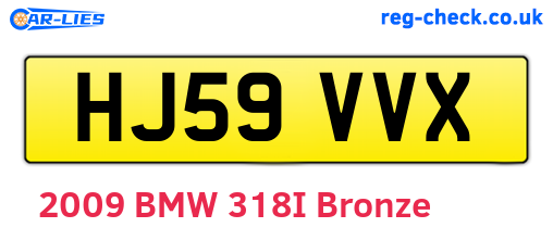 HJ59VVX are the vehicle registration plates.